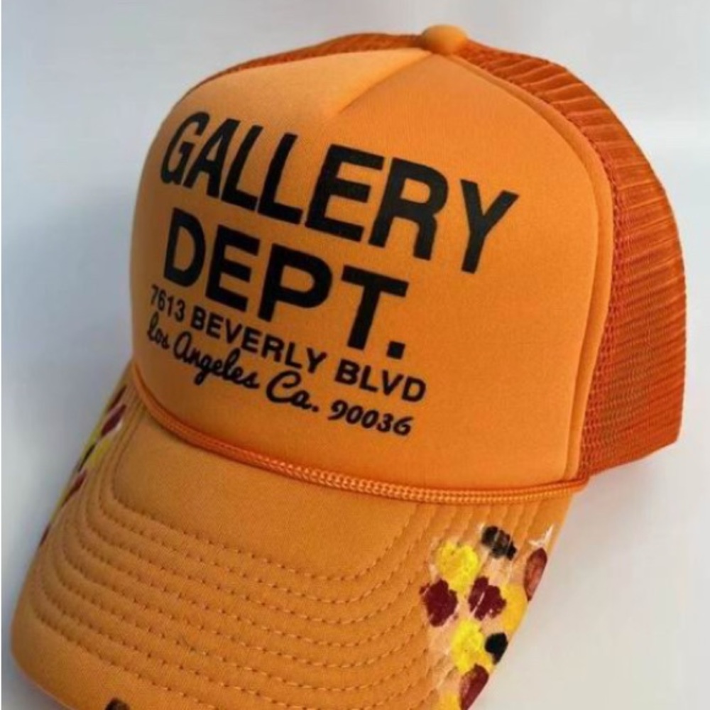 Gallery Dept Orange Cap with Black Text